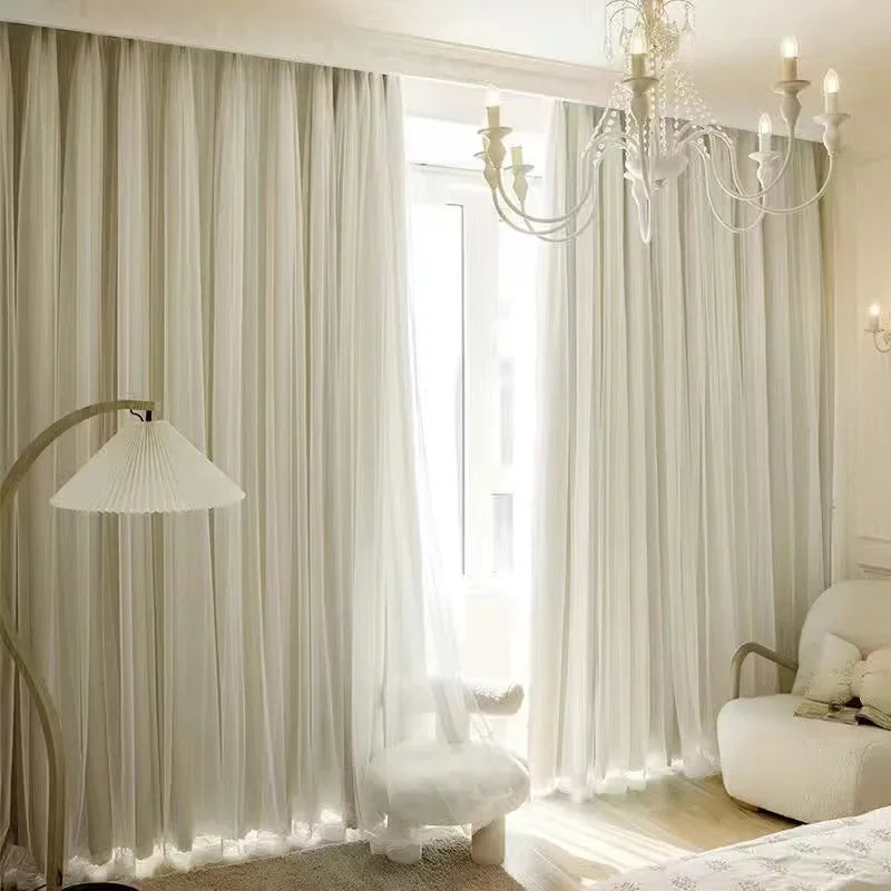 Cloth Gauze Integrated Curtain Modern