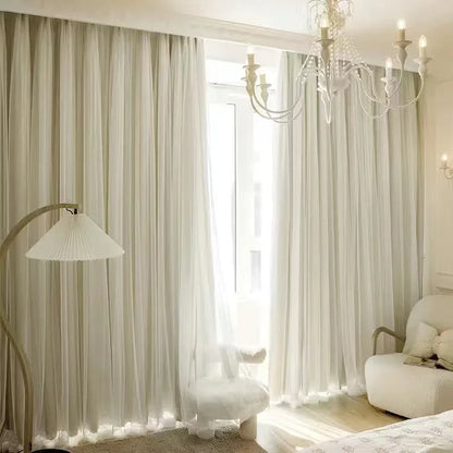 Cloth Gauze Integrated Curtain Modern