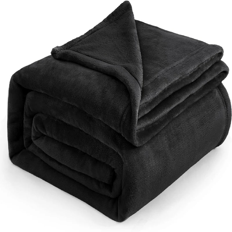 Fleece Blanket Queen Blanket Black