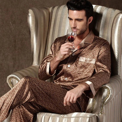 Silk Satin Pajamas for Men