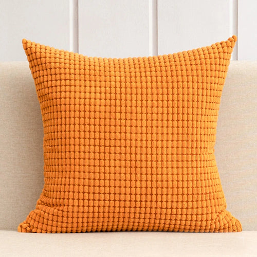 Soft Corduroy Corn Grain Decorative Throw Pillow Cover