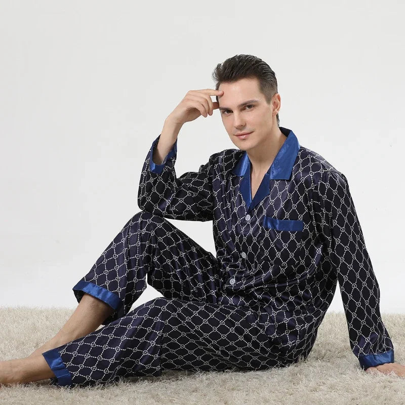 Silk Satin Pajamas for Men