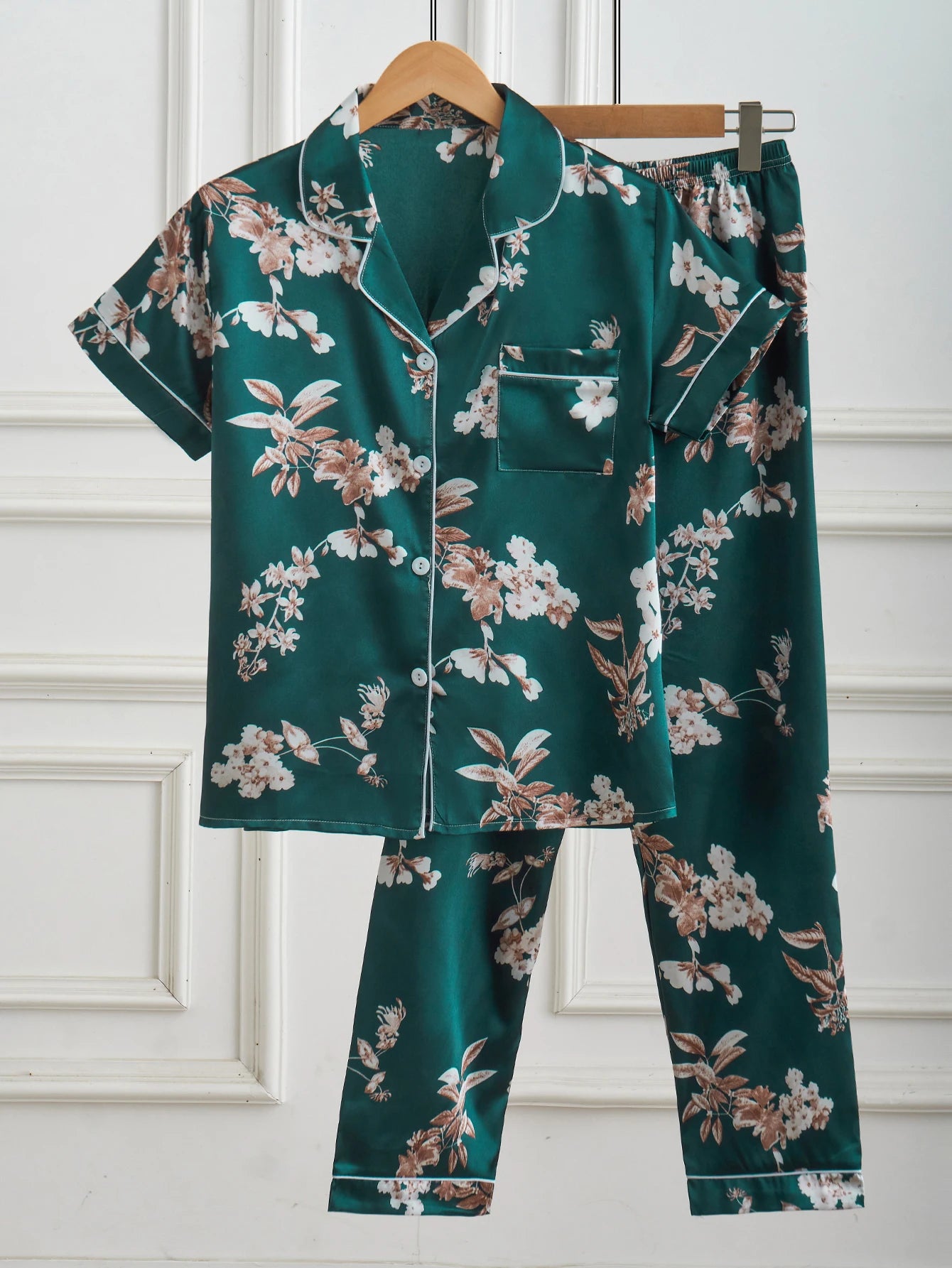 Women's Satin Silk Pajama Set