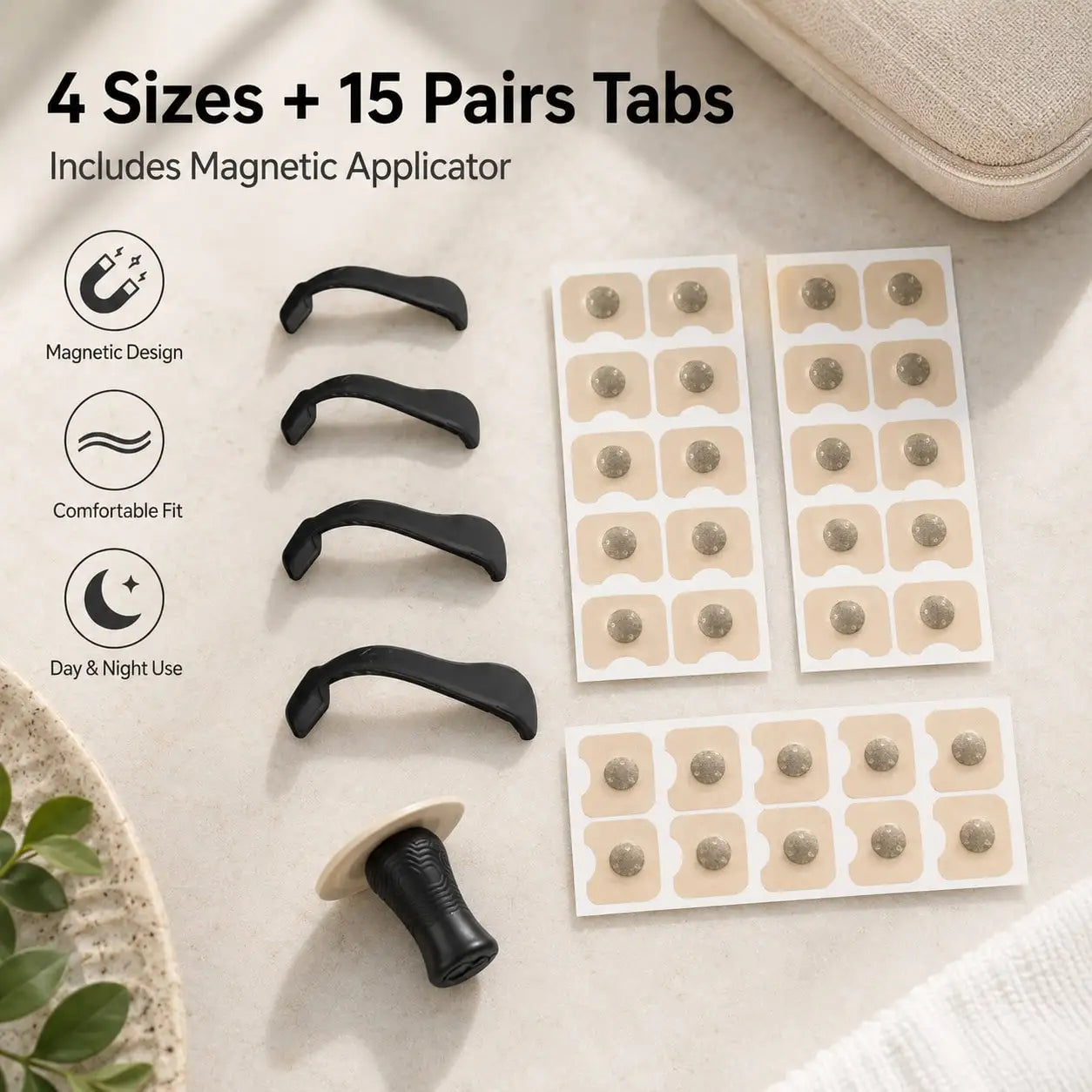 30pcs Square Nose Strips & 4pcs Nose Clips