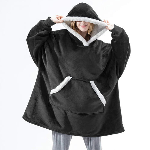 Hooded Blanket with Sleeves