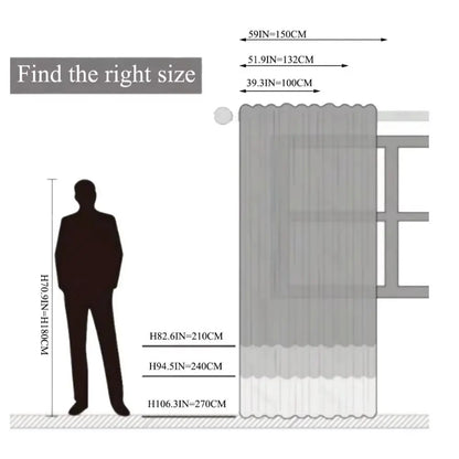 Full Blackout Partition Blackout Curtain