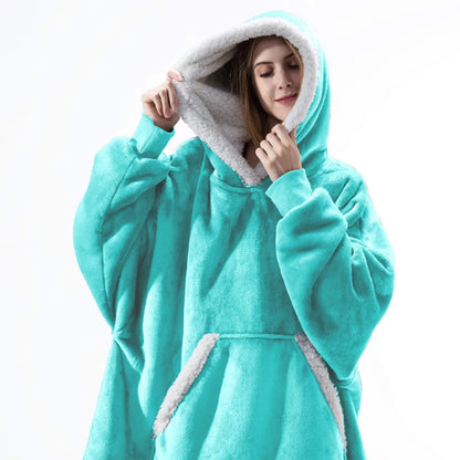 Hooded Blanket with Sleeves