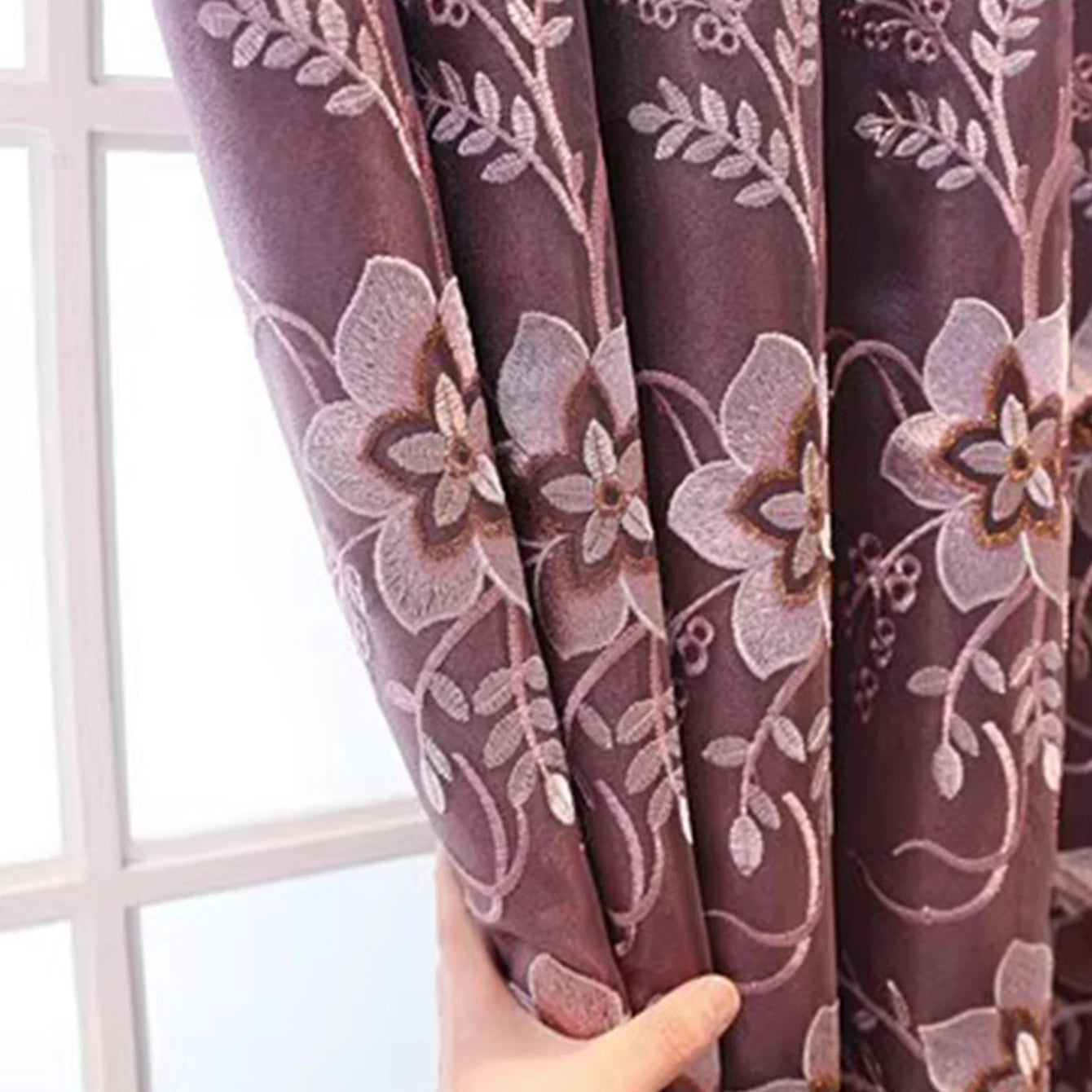 Plant Flower Blackout Curtain