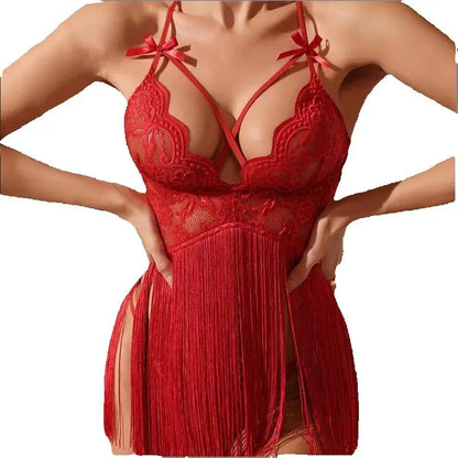 Hollow Lace Pajamas Skirt Women