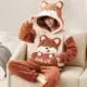 Plush Coral Fleece Pajamas