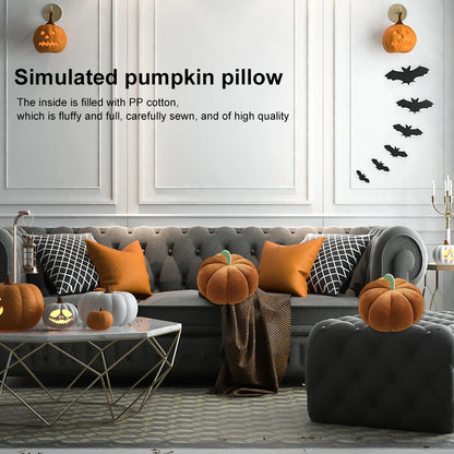 Fluffy Pumpkin Plush Pillow