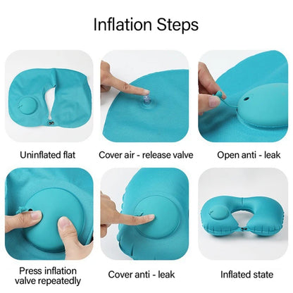 U-Shape Inflatable Travel Pillow