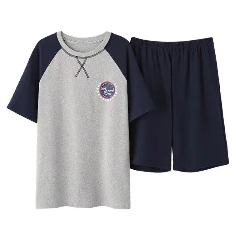 Cotton Men's Pajama Top and Pants