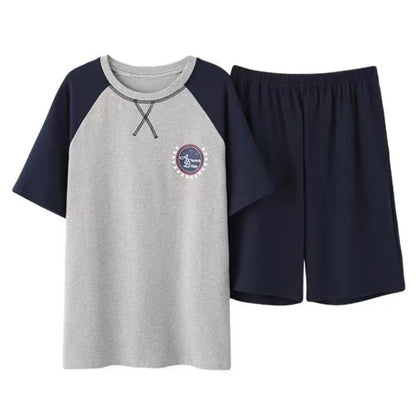 Cotton Men's Pajama Top and Pants