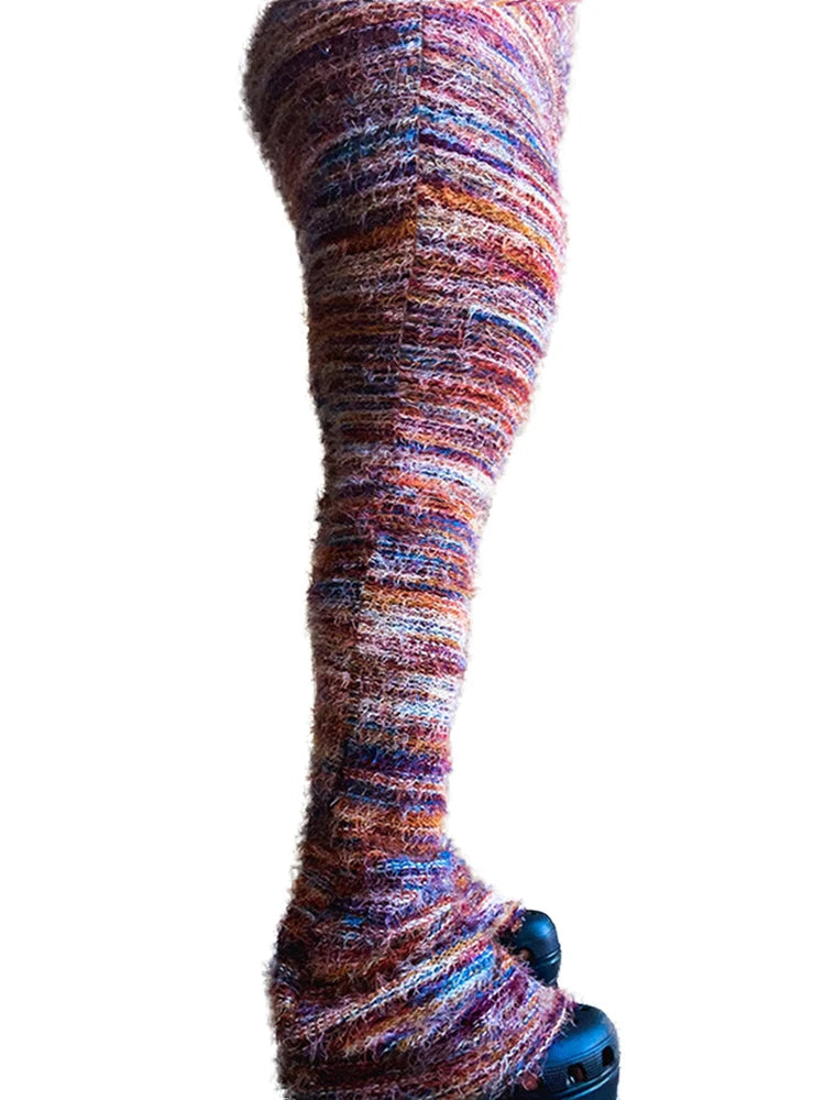 Fuzzy Flare Pants Woman