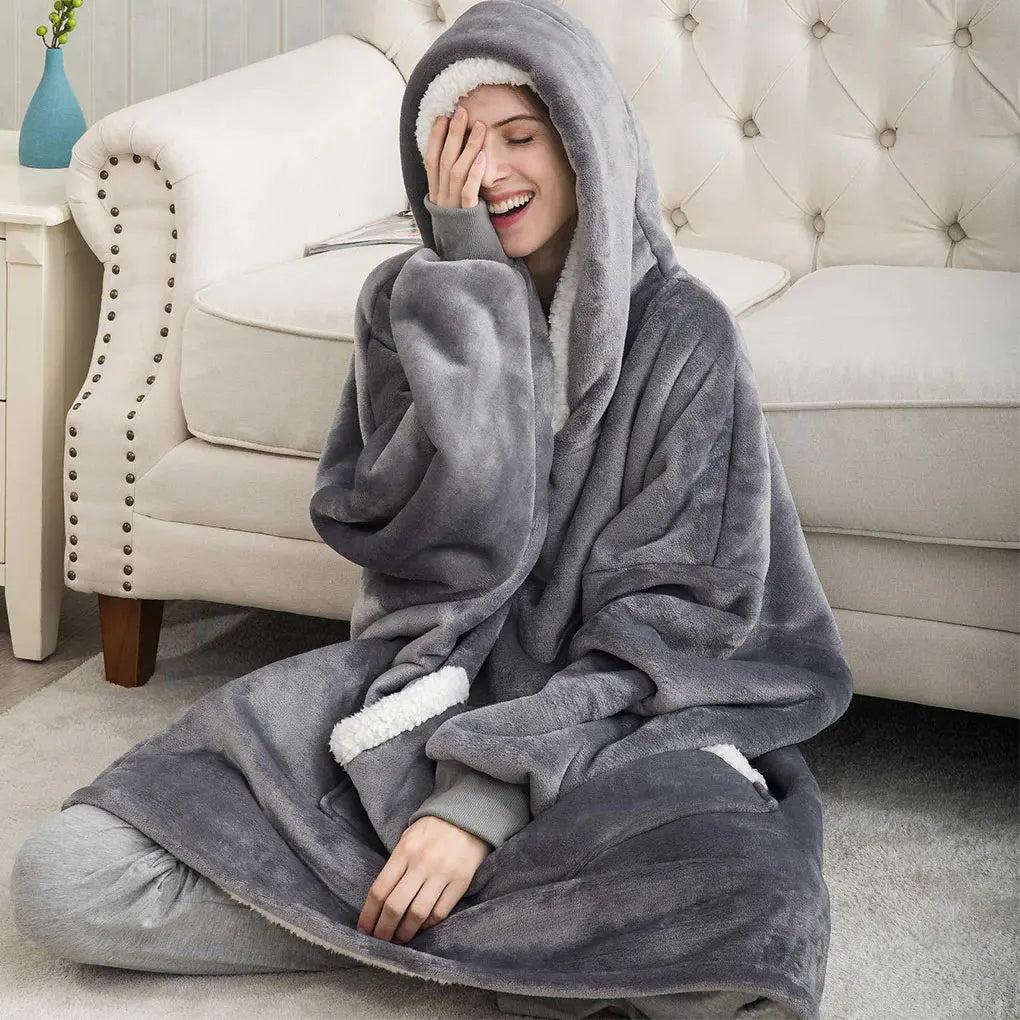 Wearable Blanket Hoodie Women and Men