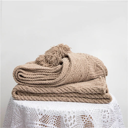 REGINA Chunky Knit Chenille Blankets