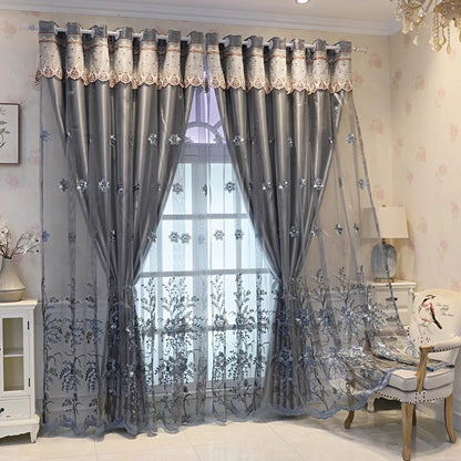 Plant Flower Blackout Curtain