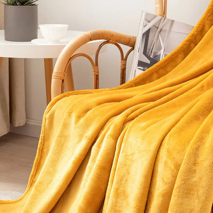 Fleece Flannel Gold Blankets