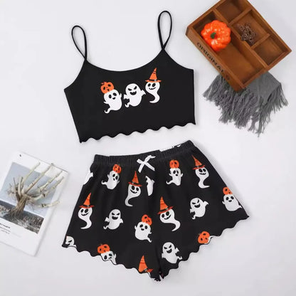 Halloween Womens Two Set Pajamas