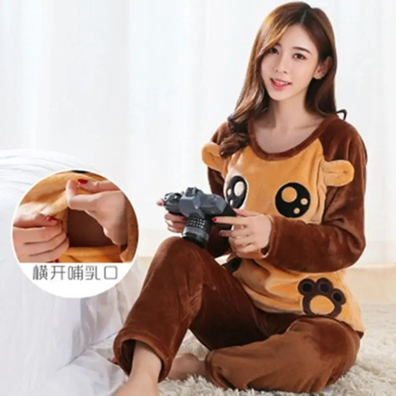 Autumn Long Sleeve flannel Maternity Clothing