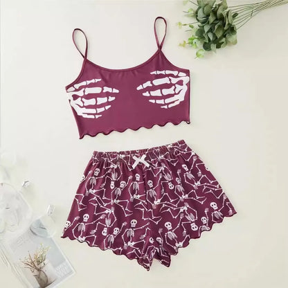 Halloween Womens Two Set Pajamas