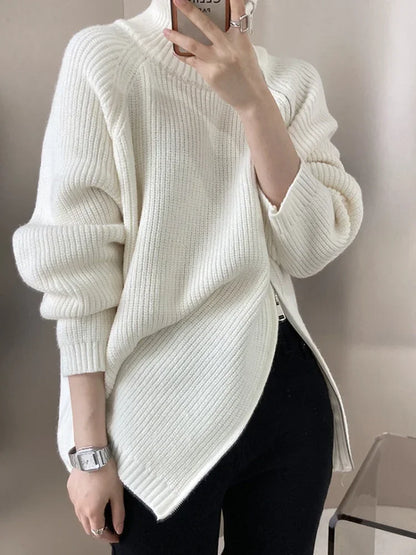 Oversized Women's Turtleneck Sweater