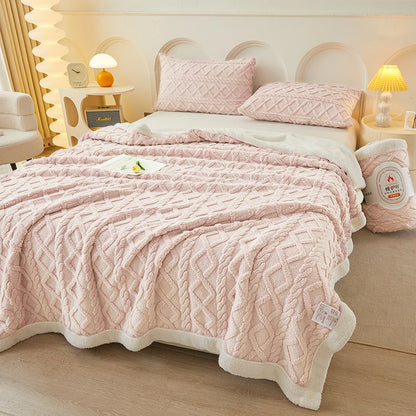 Lamb Wool Blanket Thickened Blanket