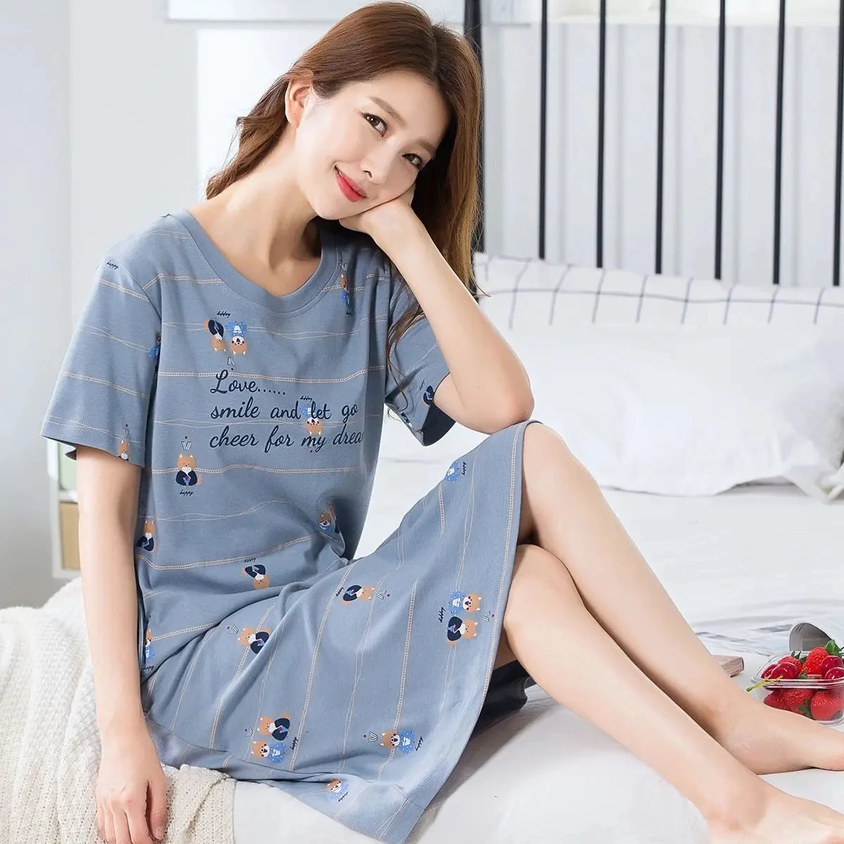 Casual Butterfly Printed Pajamas