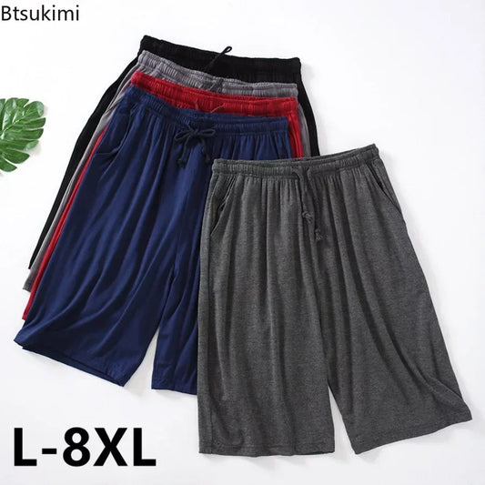 Casual Sleep Shorts for Men Plus Size