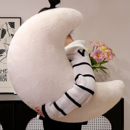 Moon Throw Pillows Soft Moon Shaped Pillows