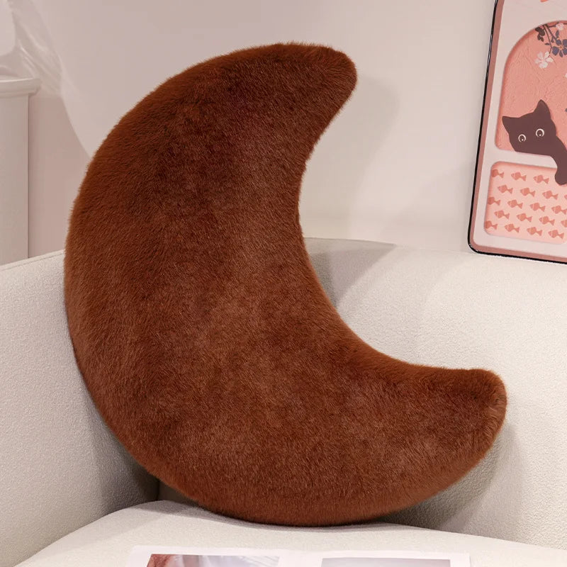 Moon Throw Pillows Soft Moon Shaped Pillows