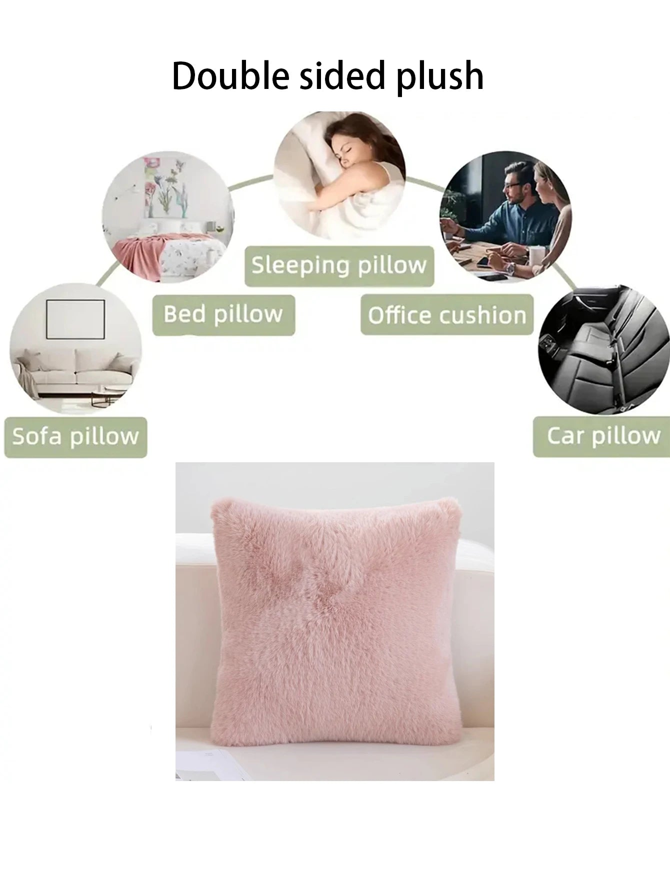 1pc plush Throw Pillows Case