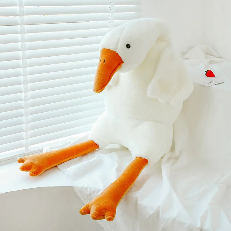 Fluffy Goose Body Pillow