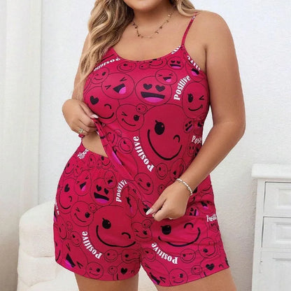 Plus Size 5XL Straps Pajamas