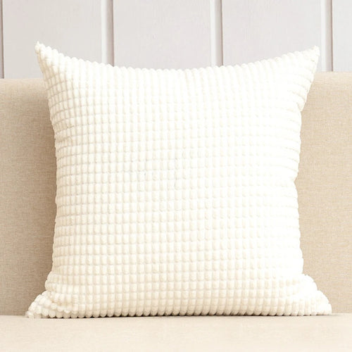 Soft Corduroy Corn Grain Decorative Throw Pillow Cover