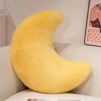 Moon Throw Pillows Soft Moon Shaped Pillows