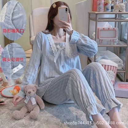 Autumn Long Sleeve flannel Maternity Clothing