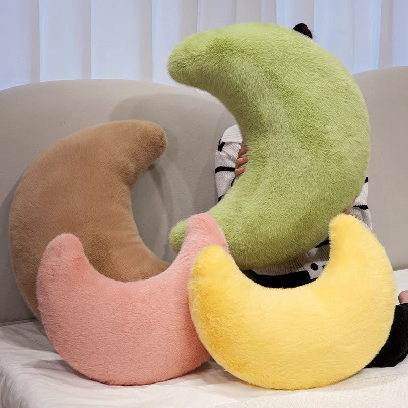 Moon Throw Pillows Soft Moon Shaped Pillows