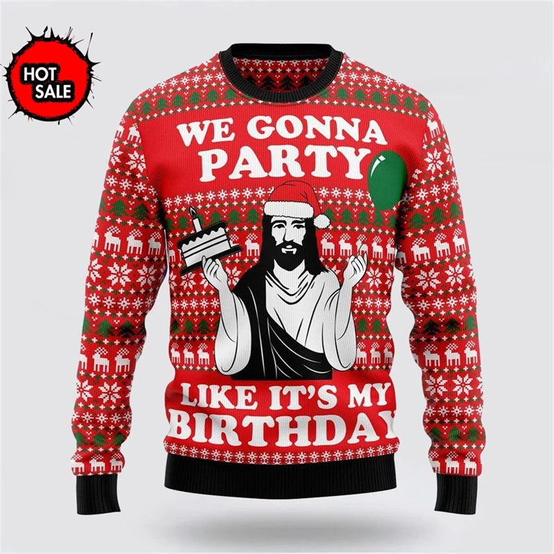 Men Women Holiday Party Xmas Sweatshirts