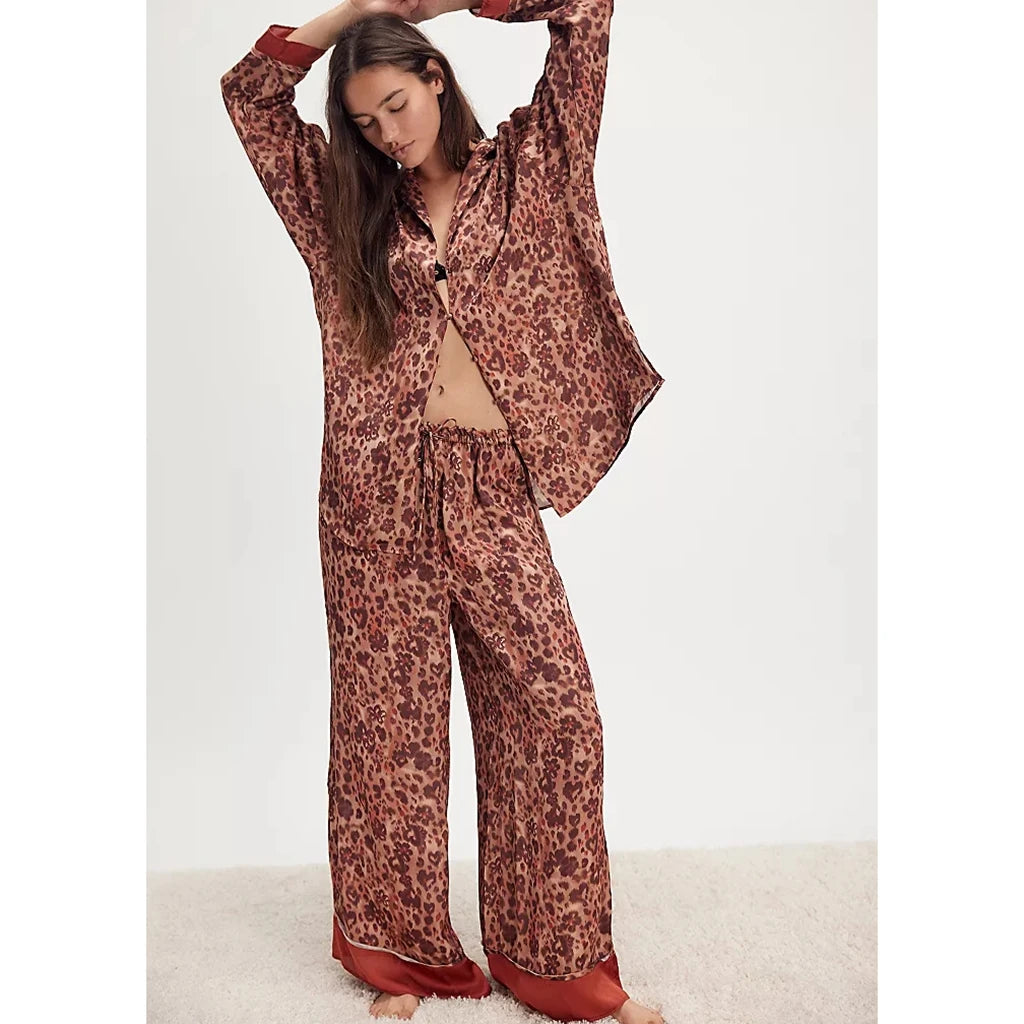 Silk Satin Pajamas Set for Women