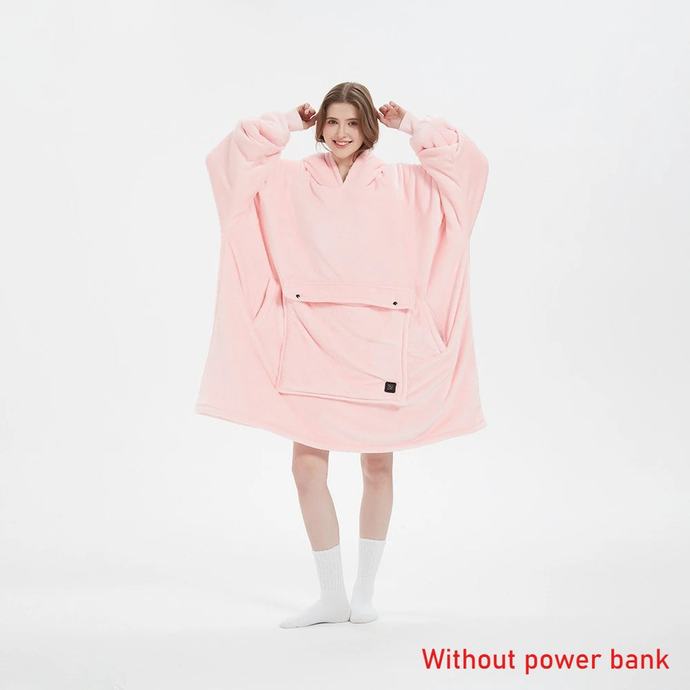 Winter Wearable Blanket Hoodie