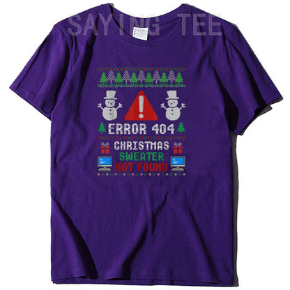 Computer Error 404 Ugly Christmas Sweater T-Shirt