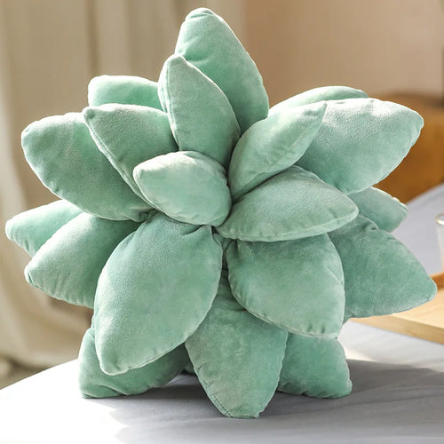 Inyahome 3D Succulent Throw Pillow