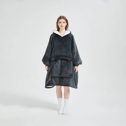 Winter Wearable Blanket Hoodie