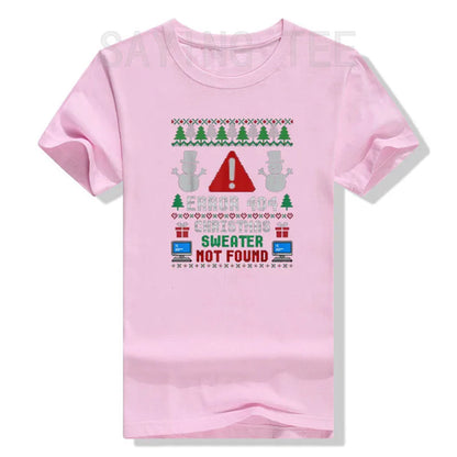 Computer Error 404 Ugly Christmas Sweater T-Shirt