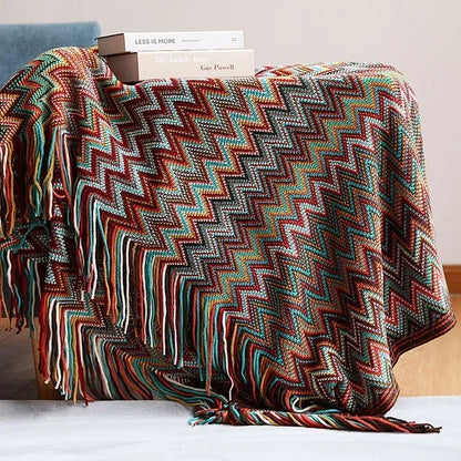 Boho Bed Plaid Blanket