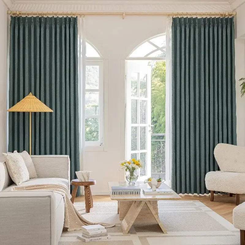 Modern Chenille Living Room Curtains