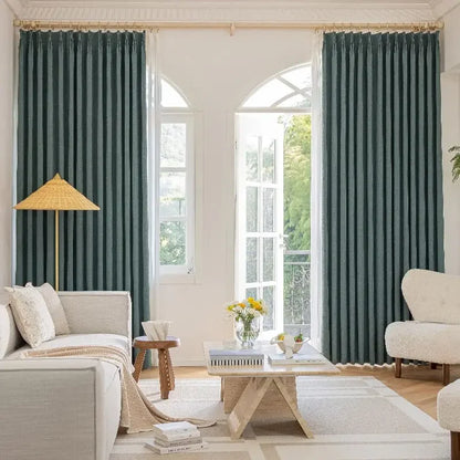 Modern Chenille Living Room Curtains