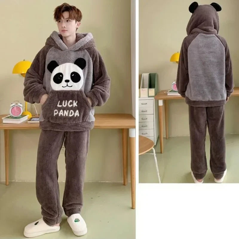 Plush Coral Fleece Pajamas